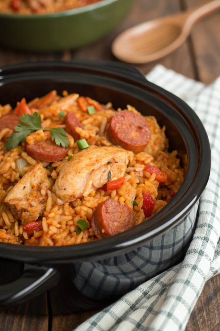 Slow Cooker Chicken Jambalaya Recipe
