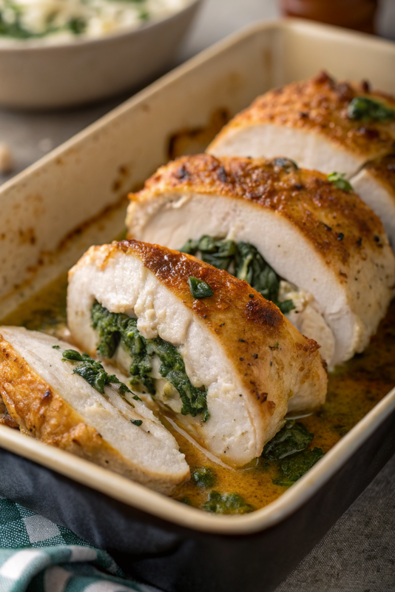 Spinach Stuffed Chicken Breasts Recipe