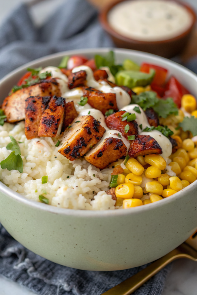 Tasty Street Corn Chicken Bowl Recipe