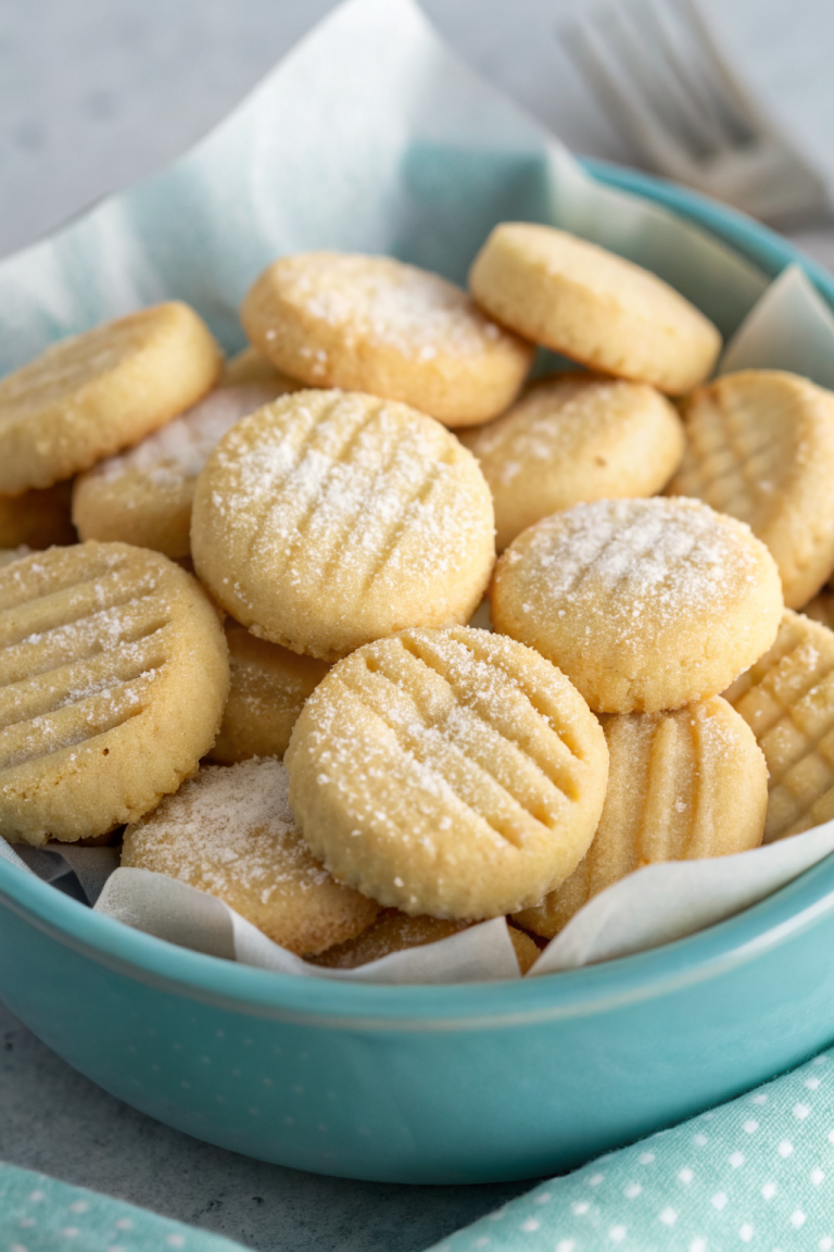 3 Ingredient Mini Butter Cookies Recipe