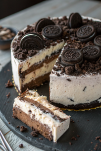 4-ingredient Oreo ice cream cake Recipe