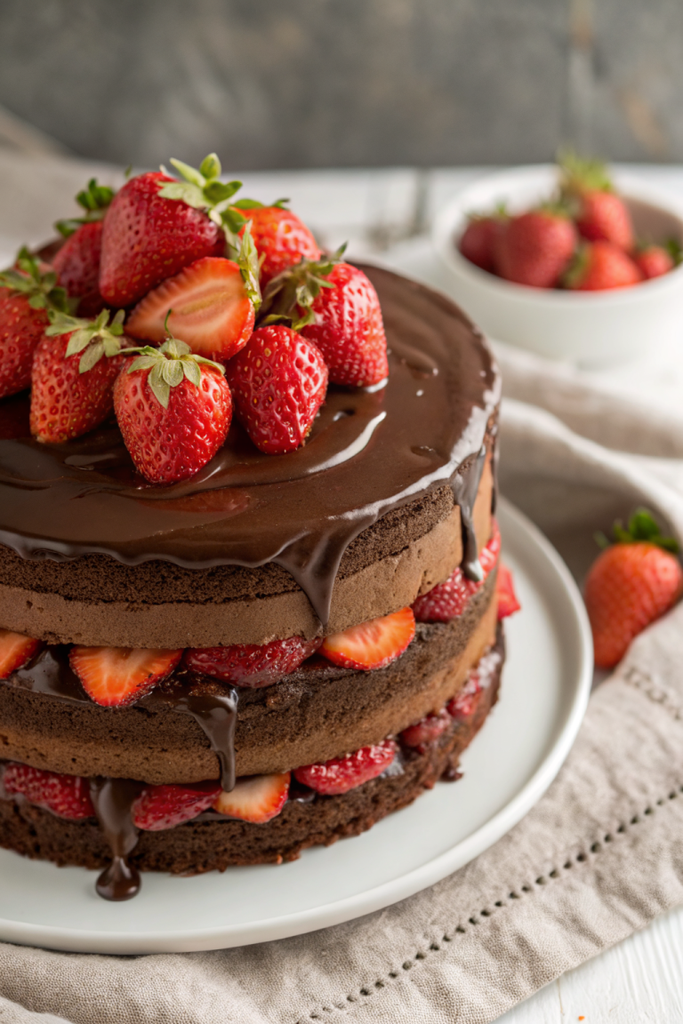 Chocolate Strawberry Cake Recipe