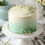 Classy Watercolour Ombre Baby Shower Cake Recipe