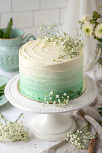 Classy Watercolour Ombre Baby Shower Cake Recipe