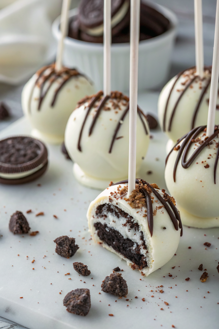 Easy 3 Ingredient No Bake Oreo Cake Pops Recipe