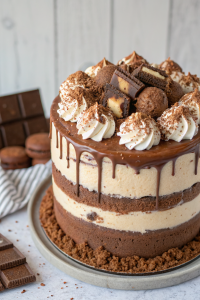 Kinder Bueno Bar Chocolate Cake Recipe