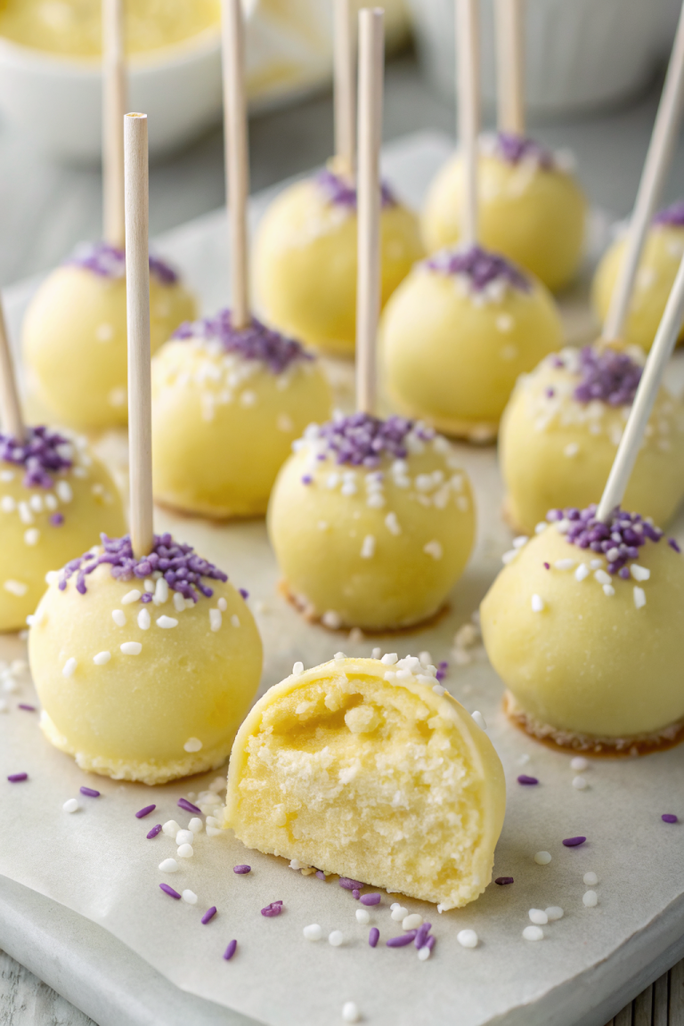 Lemon Cake Pops Recipe