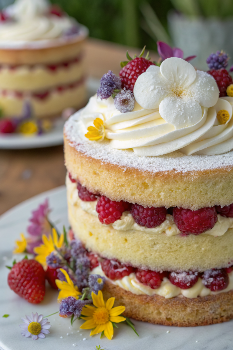 Lemon Raspberry Cake Recipe