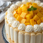 Mango Charlotte Cake Recipe
