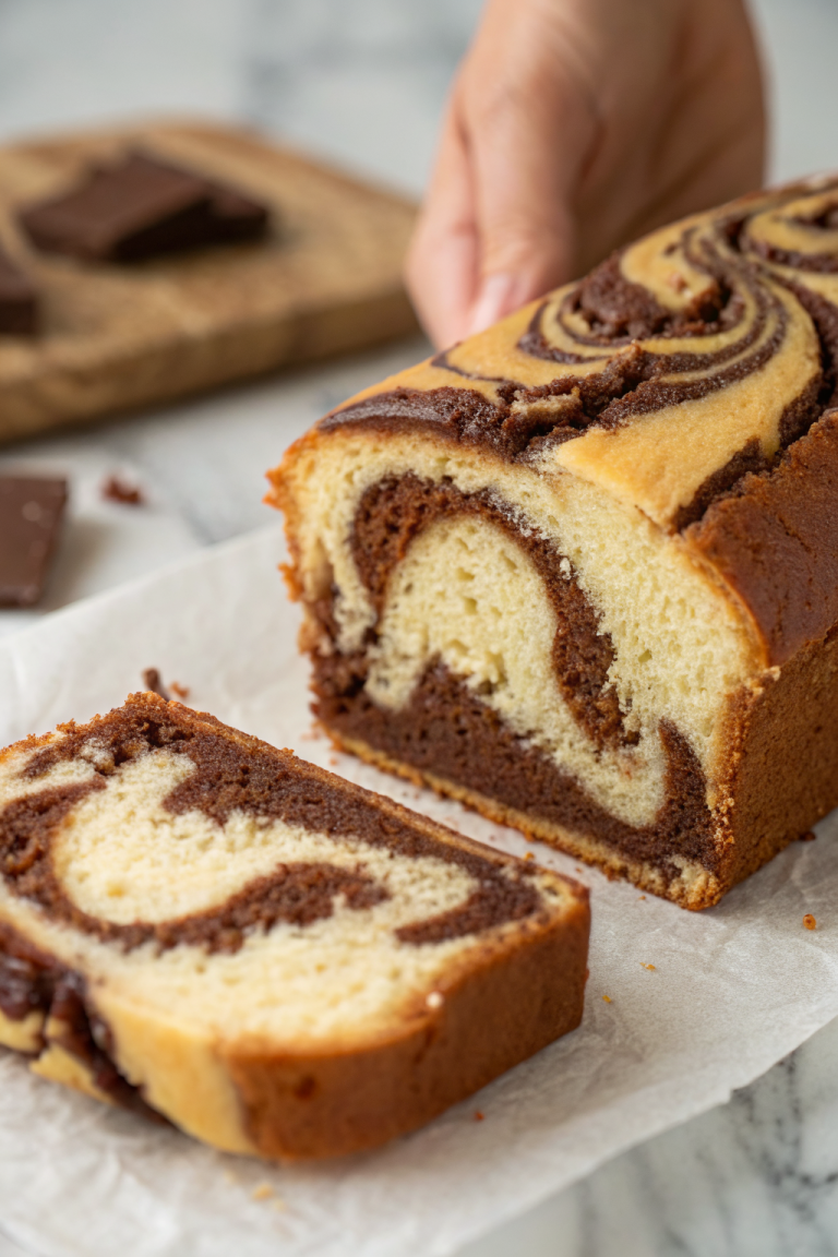Marble Loaf Cake Recipe