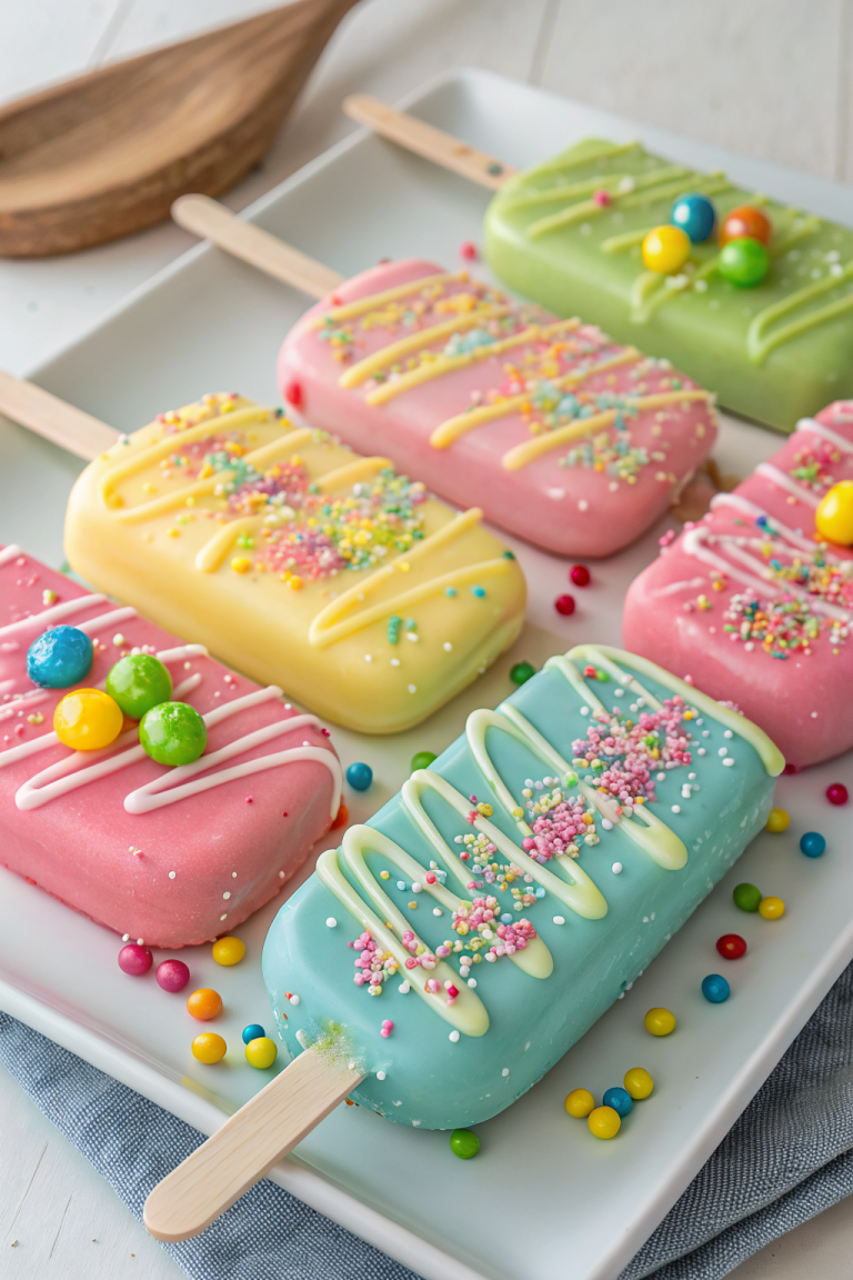 Mini Pastel Cakesicle Cake pops Recipe