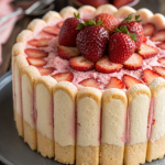 Strawberry Charlotte Cake Recipe