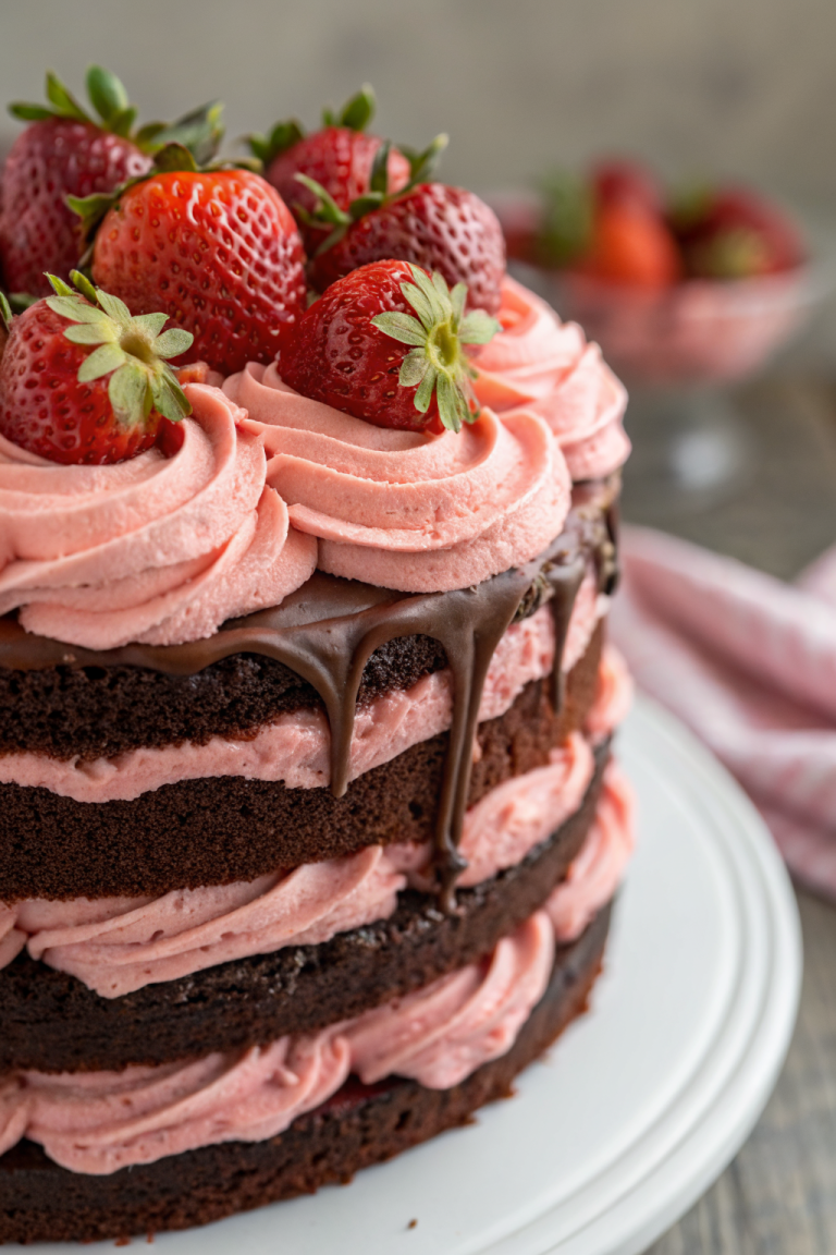 Strawberry Chocolate Cake Recipe