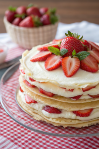 Strawberry Crepe Cake Recipe