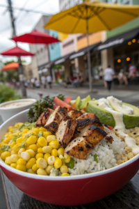 Street Corn Chicken Rice Bowl Recipe