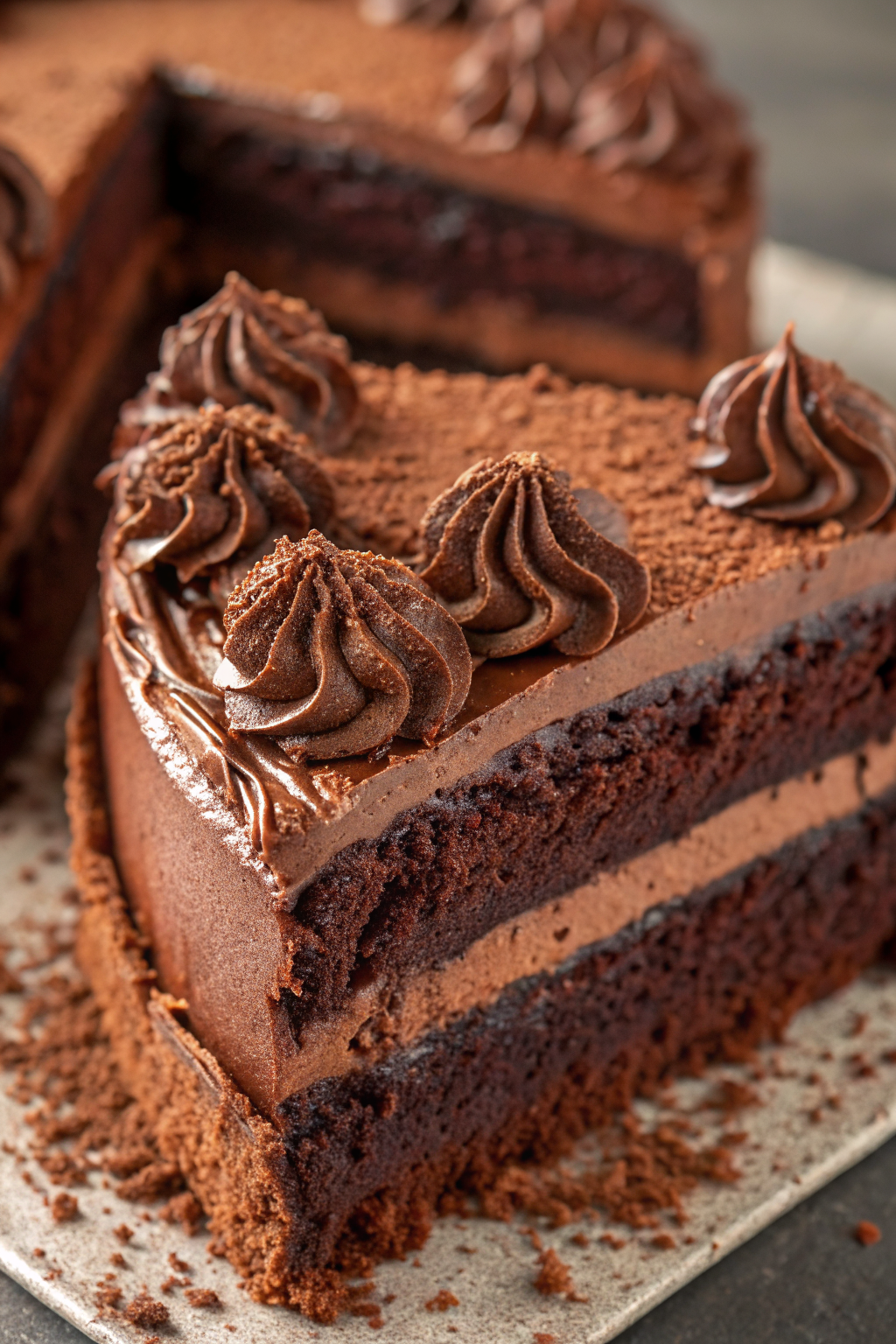 Vanilla Cherry & Mascarpone Layer Cake with Chocolate Ganache