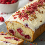 White Chocolate Raspberry Loaf Cake Recipe