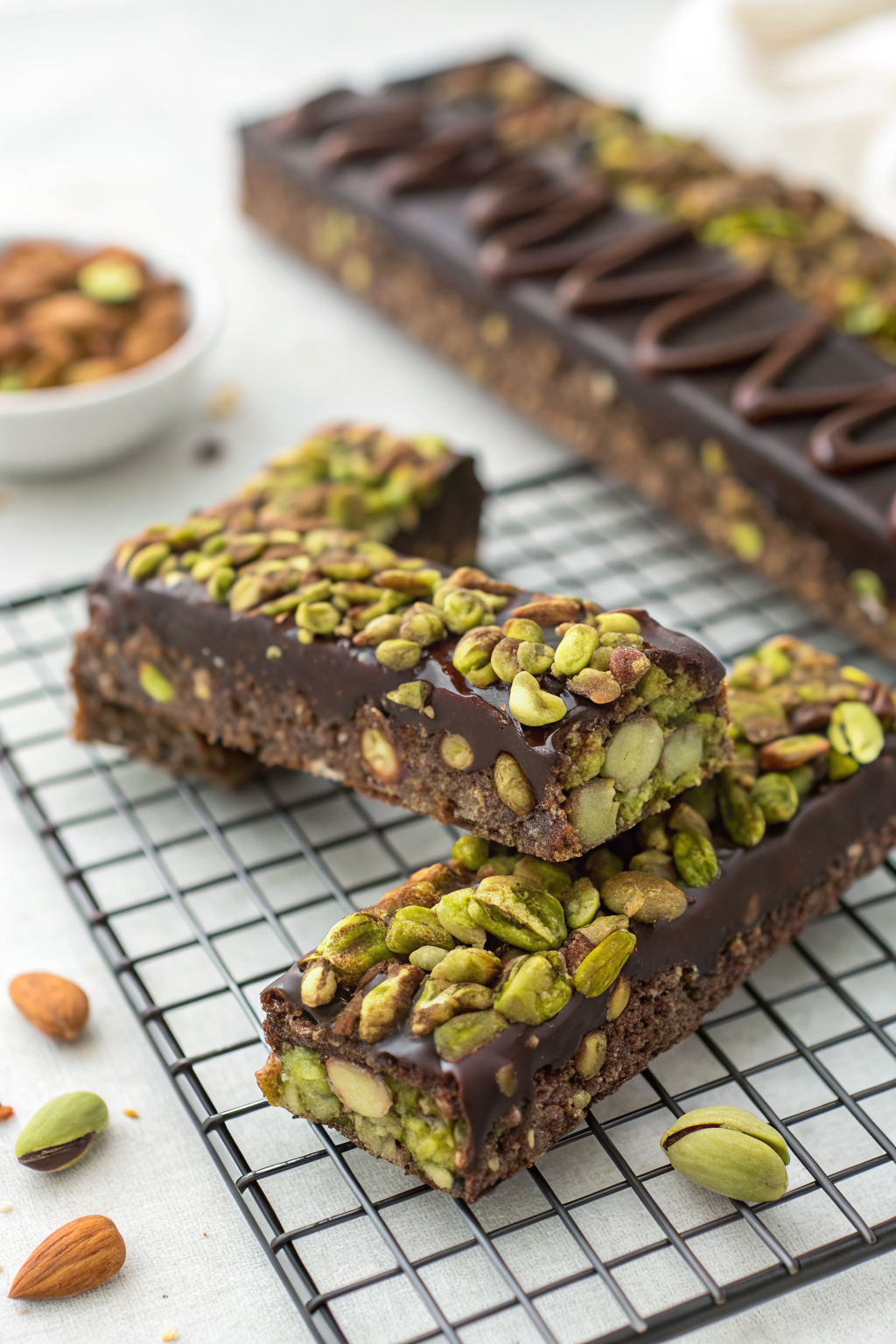 5 Ingredient Crunchy Pistachio Bars Recipe