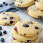 Blueberry Vanilla Cake Mix Cookies Recipe