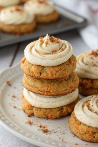 Carrot Cake Mix Cookies with Cream Cheese Frosting