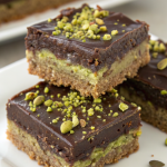 Chocolate and Pistachio Bars Recipe