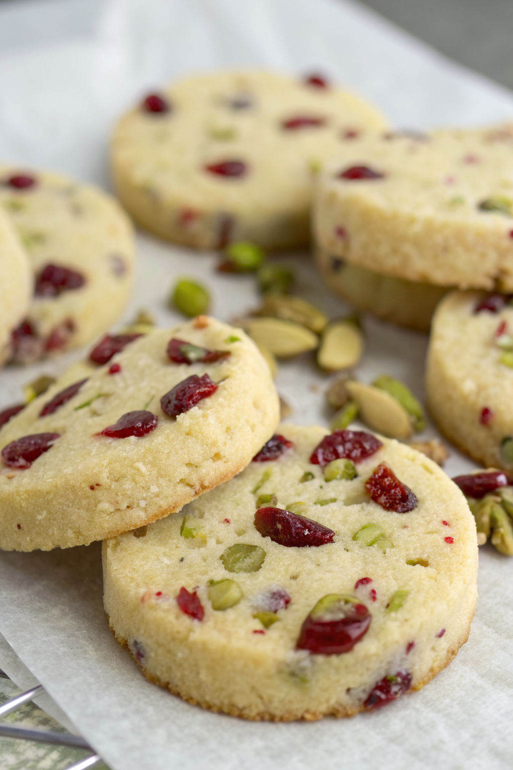 Cranberry Pistachio Shortbread Recipe