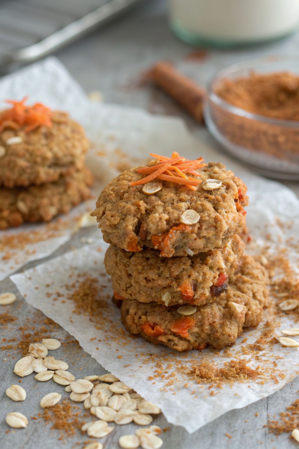 Easy Carrot Cake Oatmeal Cookies Recipe