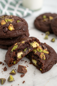 Pistachio Triple Chocolate Cookies Recipe