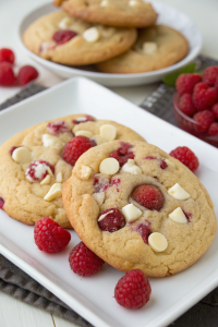 Raspberry White Chocolate Cookies Recipe