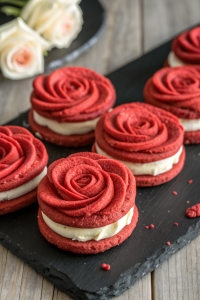 Red Velvet Butter Cookie Roses Recipe