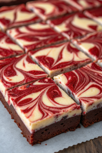 Red Velvet Cheese Brownie Recipe