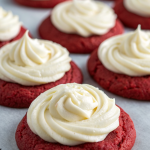 Red Velvet Cookies with Cream Cheese Frosting