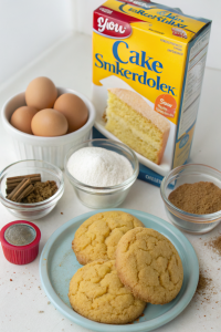 Soft Cake Mix Snickerdoodle Cookies Recipe
