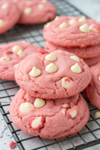 Strawberry Cake Mix Cookies Recipe