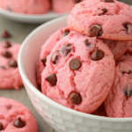Strawberry Chocolate Chip Cake Mix Cookies Recipe