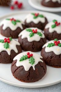 Chocolate Christmas Pudding Cookies Recipe