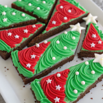 Frosted Christmas Brownies Recipe