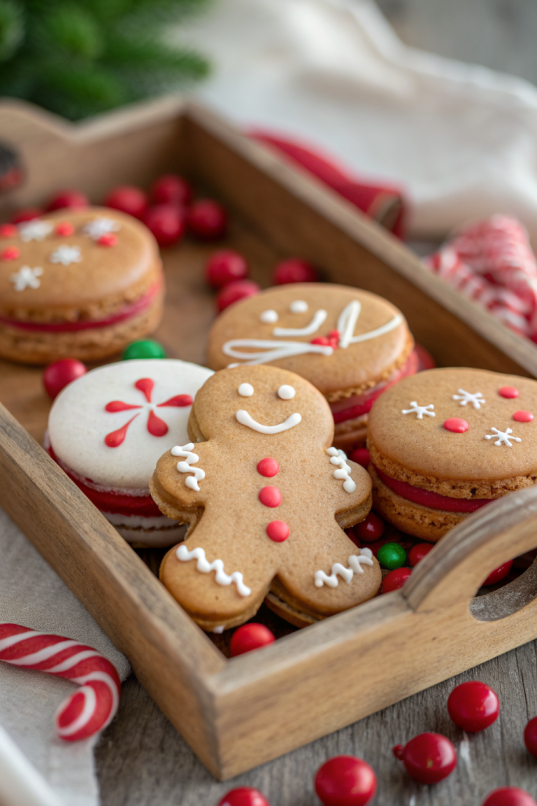 Gingerbread Men Macarons Recipe