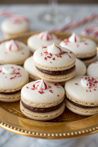 Peppermint Bark Macarons Recipe