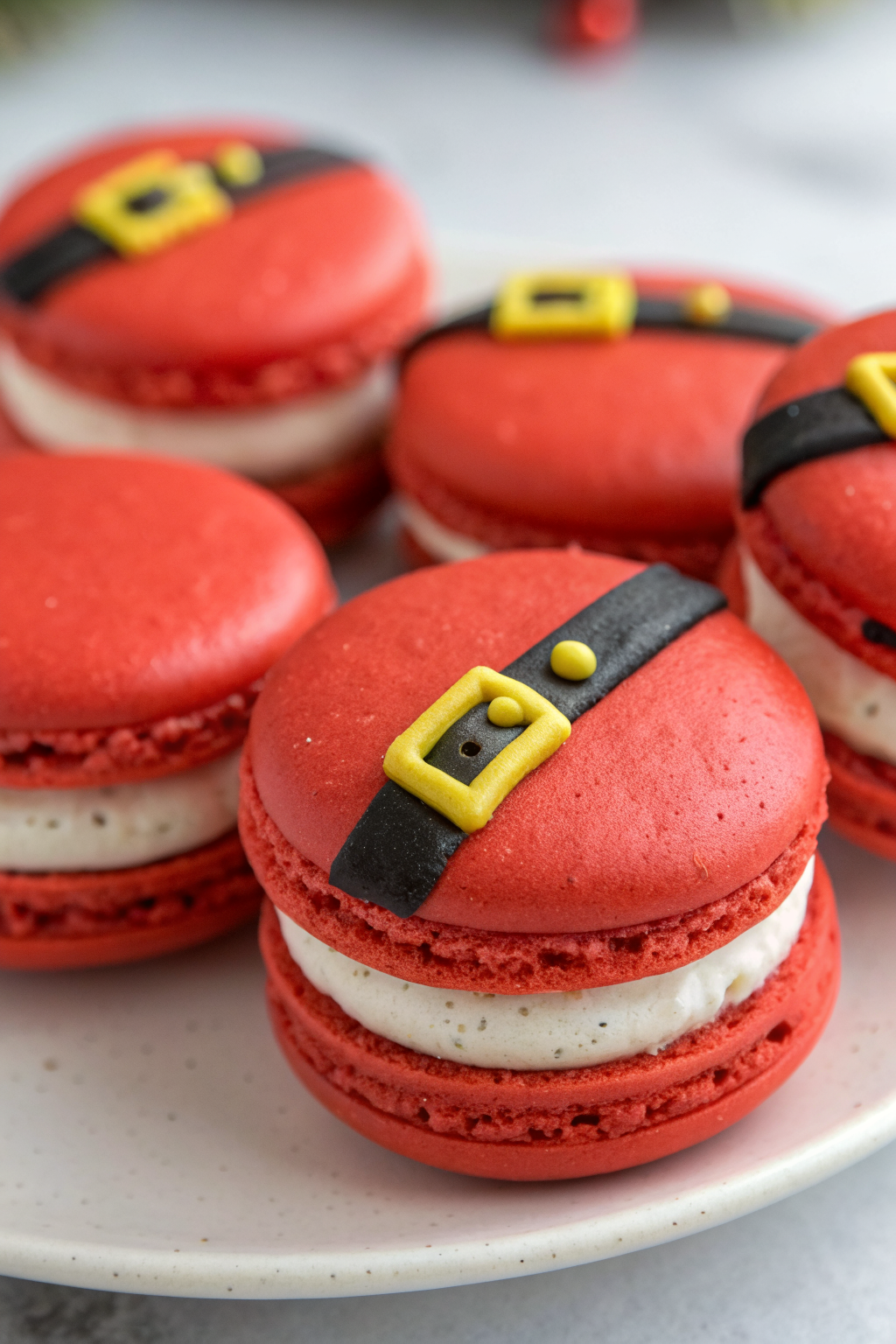 Santa Claus Macarons Recipe