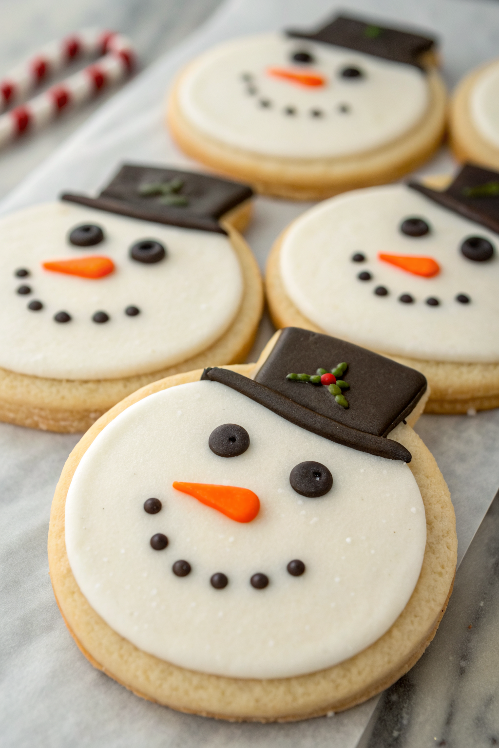 White Chocolate Snowman Cookies Recipe