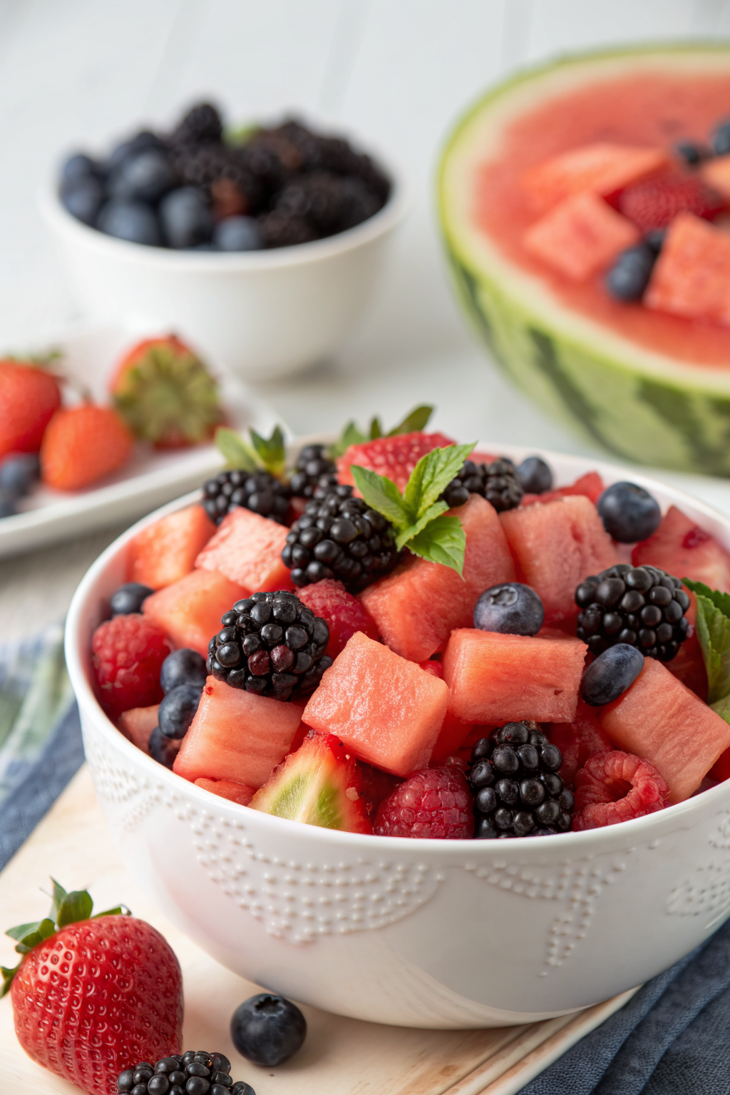 Berry Watermelon Fruit Salad