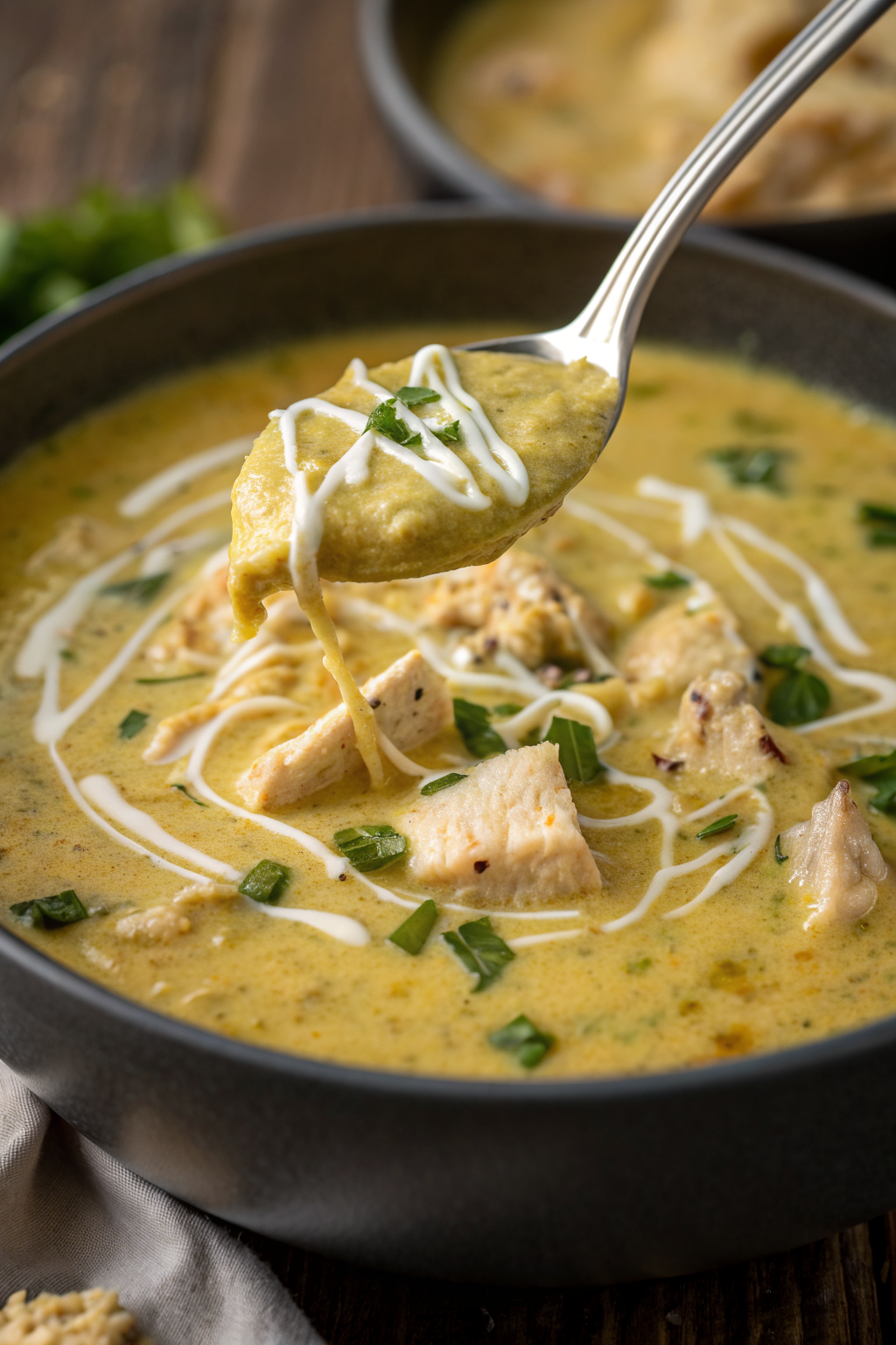 Creamy Green Enchiladas Chicken Soup Recipe
