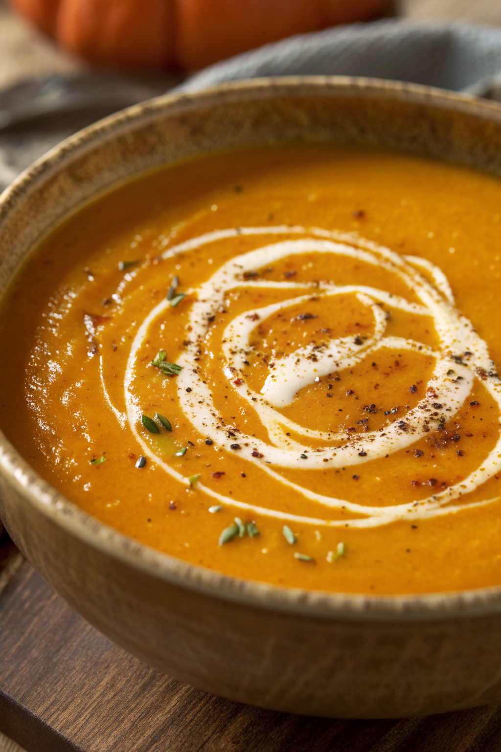 Spicy Butternut Squash Sweet Potato Soup