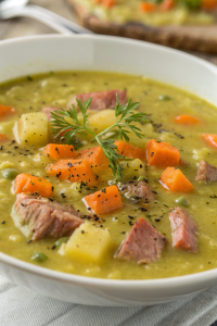 Split Pea Soup with Ham Bone